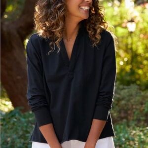 Frank & Eileen PATRICK Popover Henley British Blue S